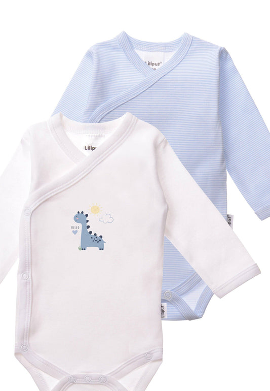 2-pack overslag rompers