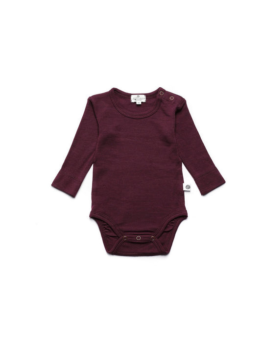 Romper lange mouwen merinowol - fig