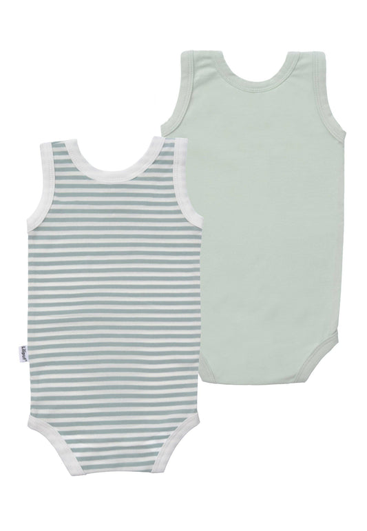 2-pack okselrompertjes in rietkleur en gestreept
