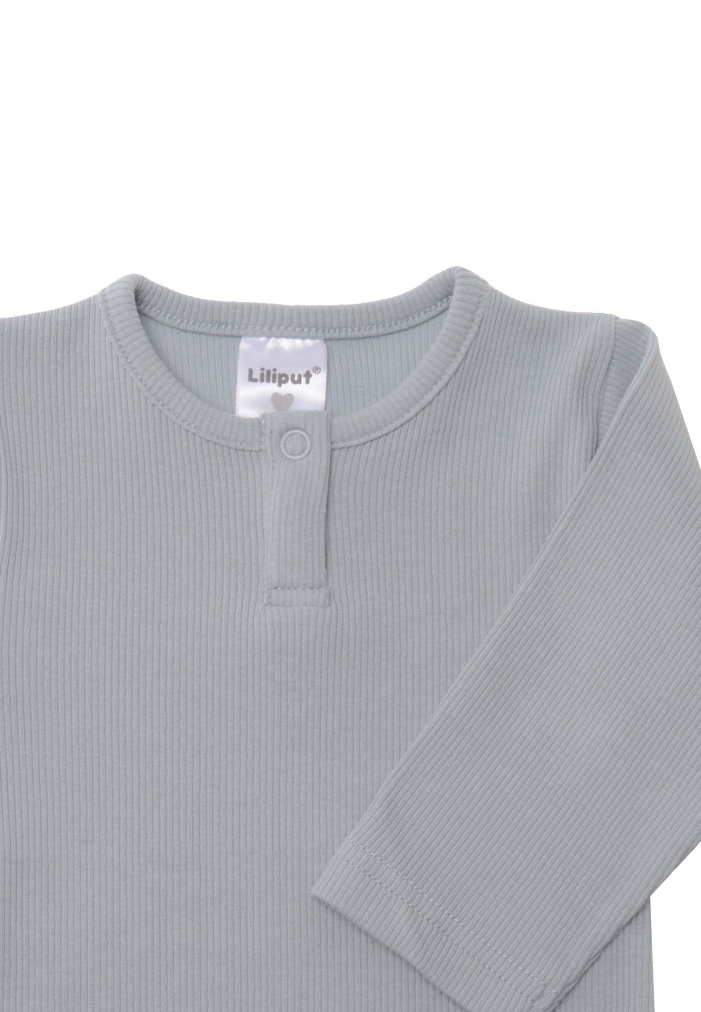 2-pack baby-ribrompers in blauw en riet