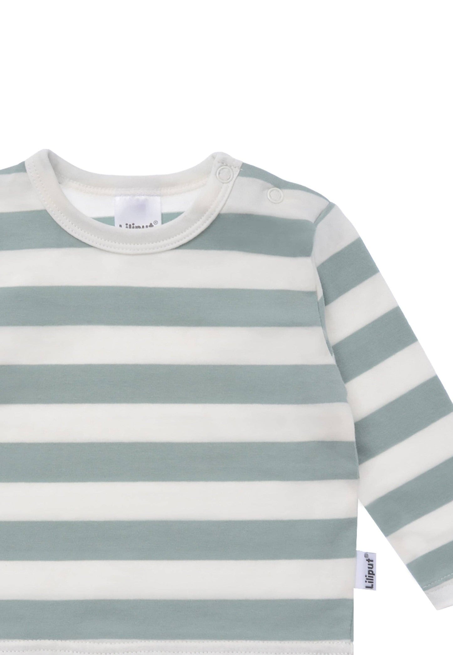 Langarmshirt riet-ecru blokstrepen