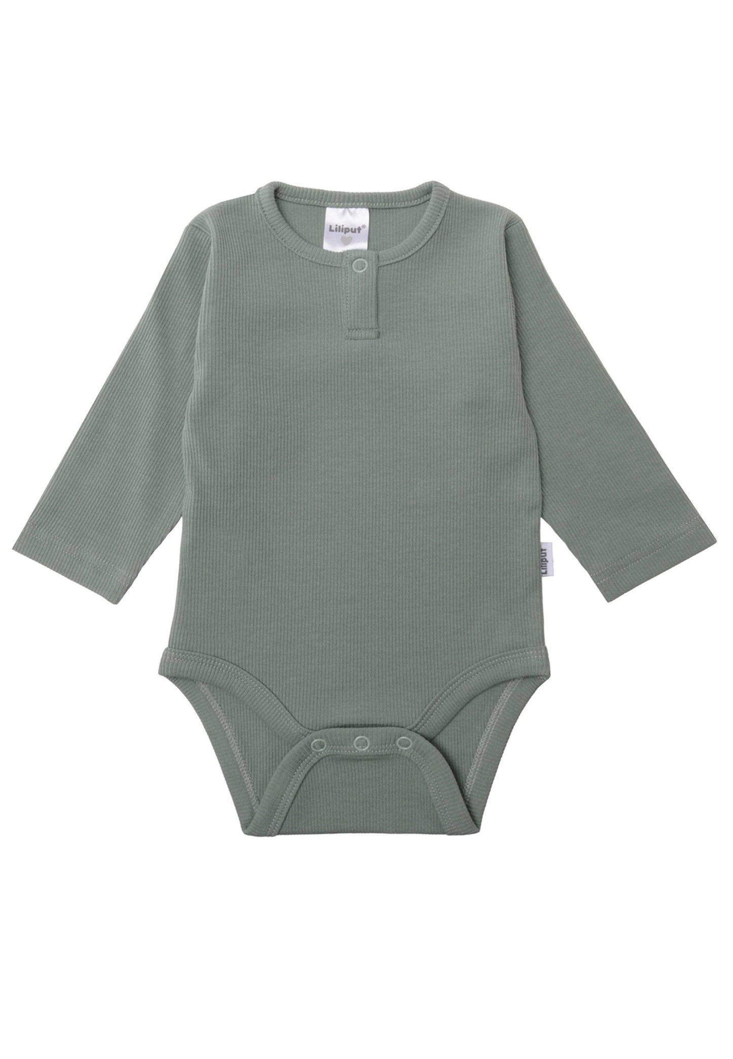 2-pack baby-ribrompers in blauw en riet
